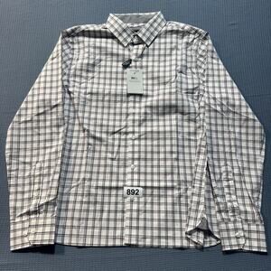 Van Heusen Men's‎ Regular Fit Button Down Collar Dress Shirt Sz L Brand New